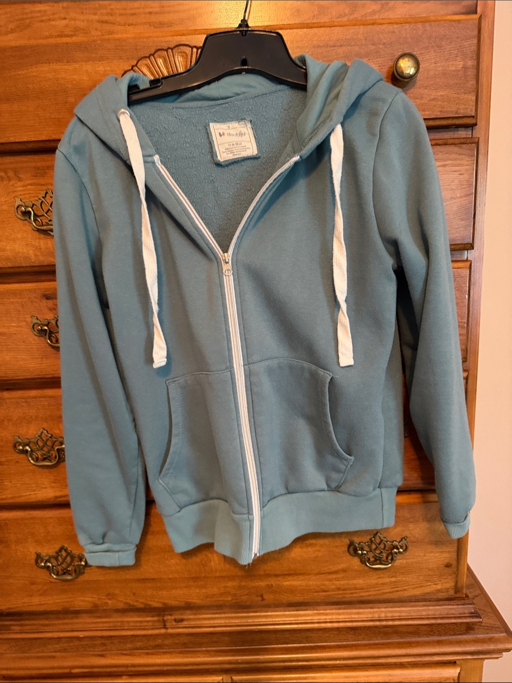 Doublju Full-Zip Hoodie Jacket - Teal